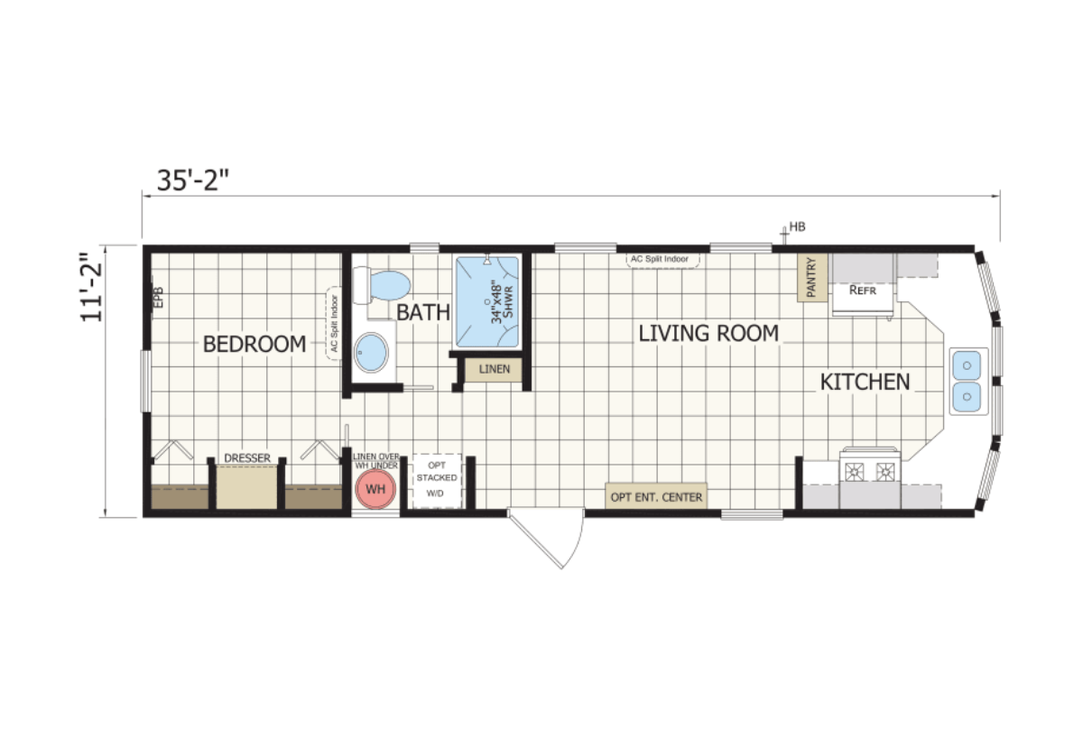 Park Model RV APX 118 - Texas Built Mobile Homes